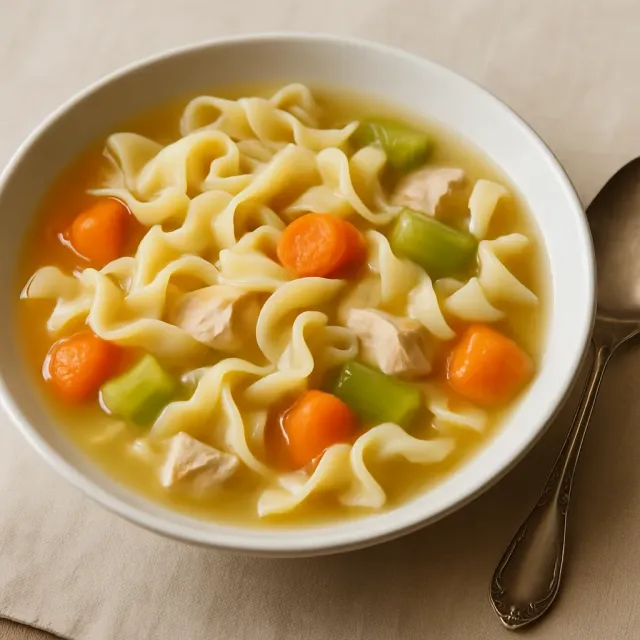 Обычный куриный суп