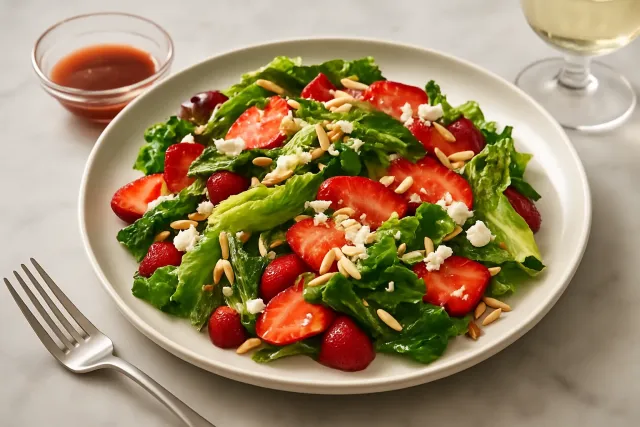 Çilekli ve Feta Salatası