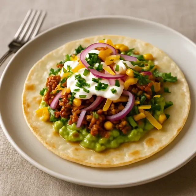 Crispy Ground Turkey Tostadas