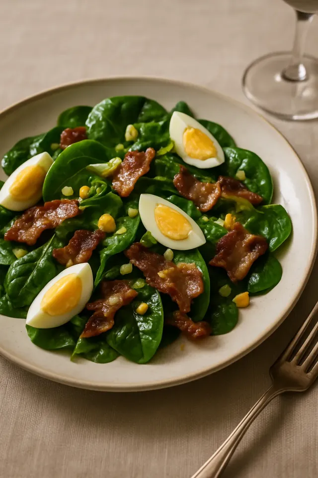 Wilted Spinach Salad