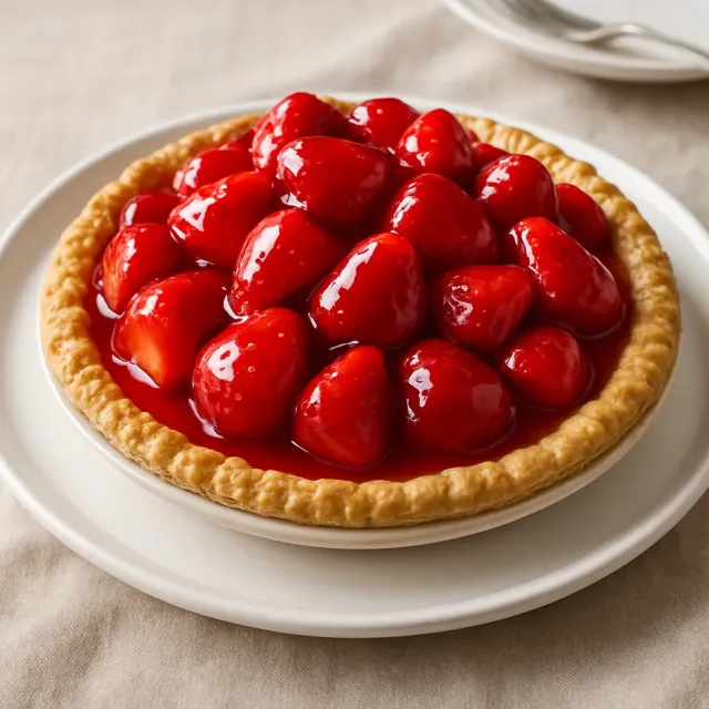Erdbeer glasierter Kuchen