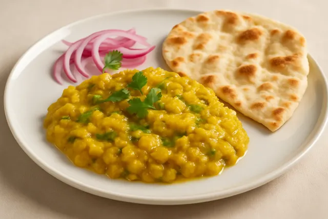 Lentejas rojas con cebolla | Masoor Dal