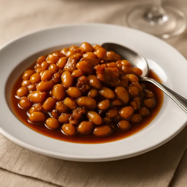 Frijoles Horneados en Olla Instantánea