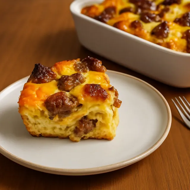 Casserole de Linguiça e Ovo