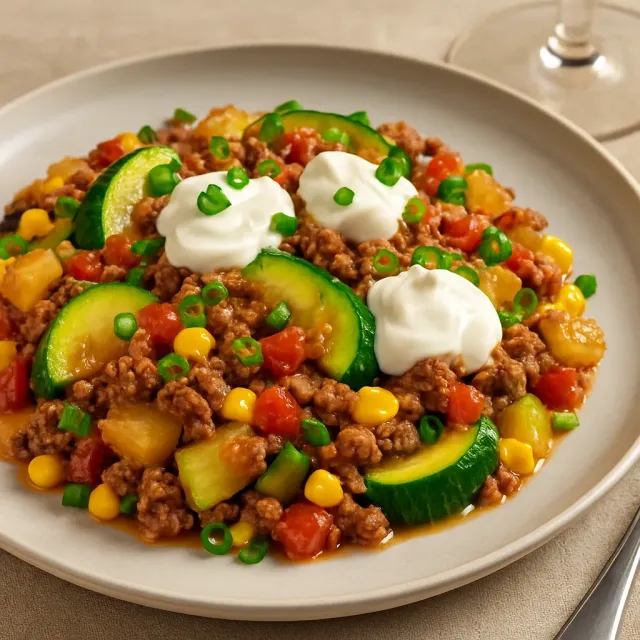 Tex-Mex-Hackfleisch-Pfanne mit Kartoffeln