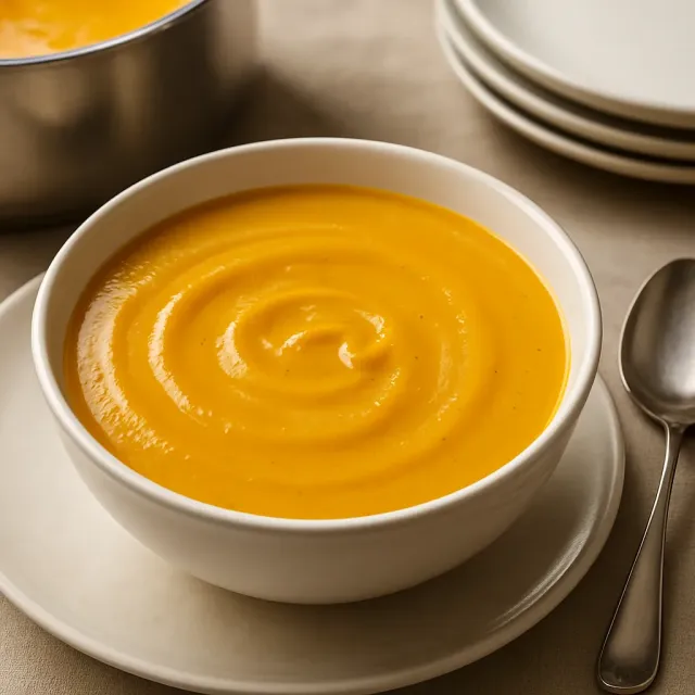 Gebackene Esskürbissuppe