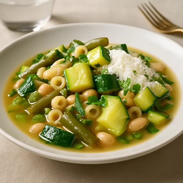 Grünes Minestrone
