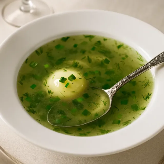 Spring Greens Borscht
