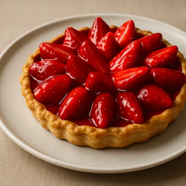 Frische Erdbeertarte