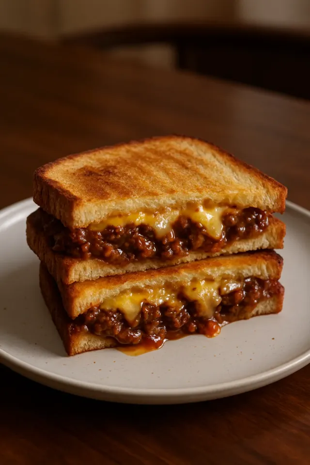 烤奶酪Sloppy Joes