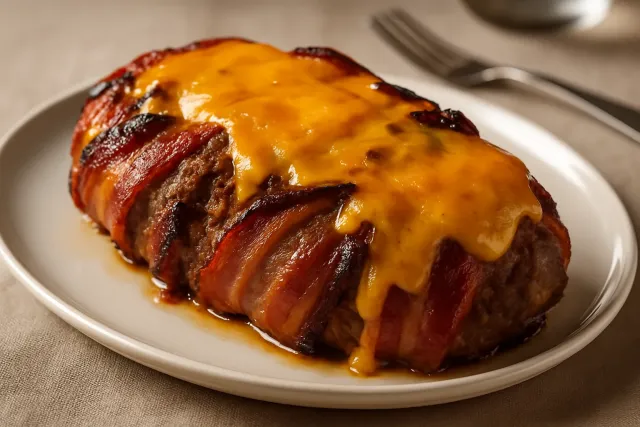 Pagnotta di Carne del Papà Avvolta nella Pancetta e Formaggio