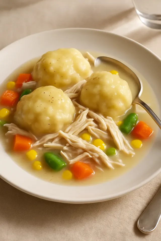 Быстрый и очень простой рецепт курицы с клецками