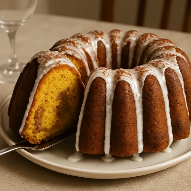 Bolo Bundt de Abóbora Tiramisu