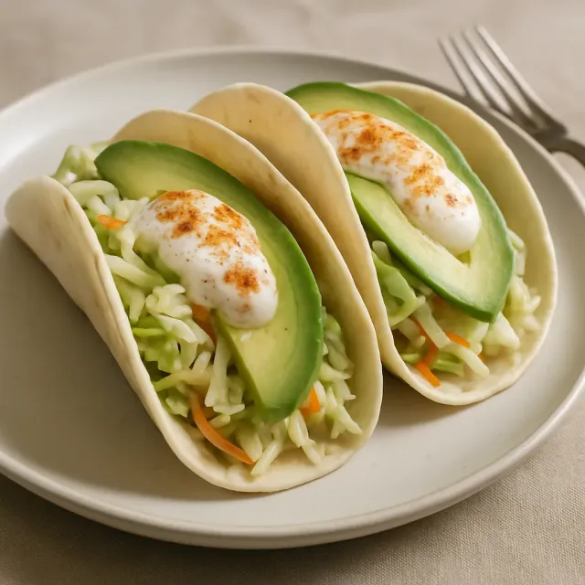 Gebackene Kabeljaufisch-Tacos