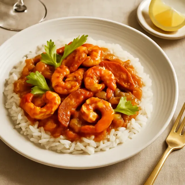 Cajun Crawfish and Shrimp Étouffée