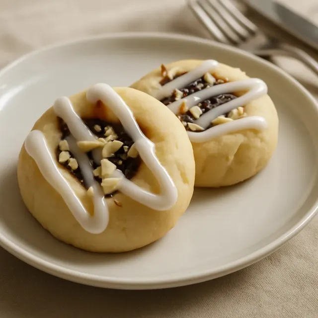 White Chocolate Thumbprint Cookies
