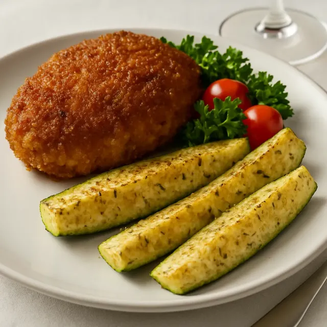 Roasted Pork Chops with Zucchini