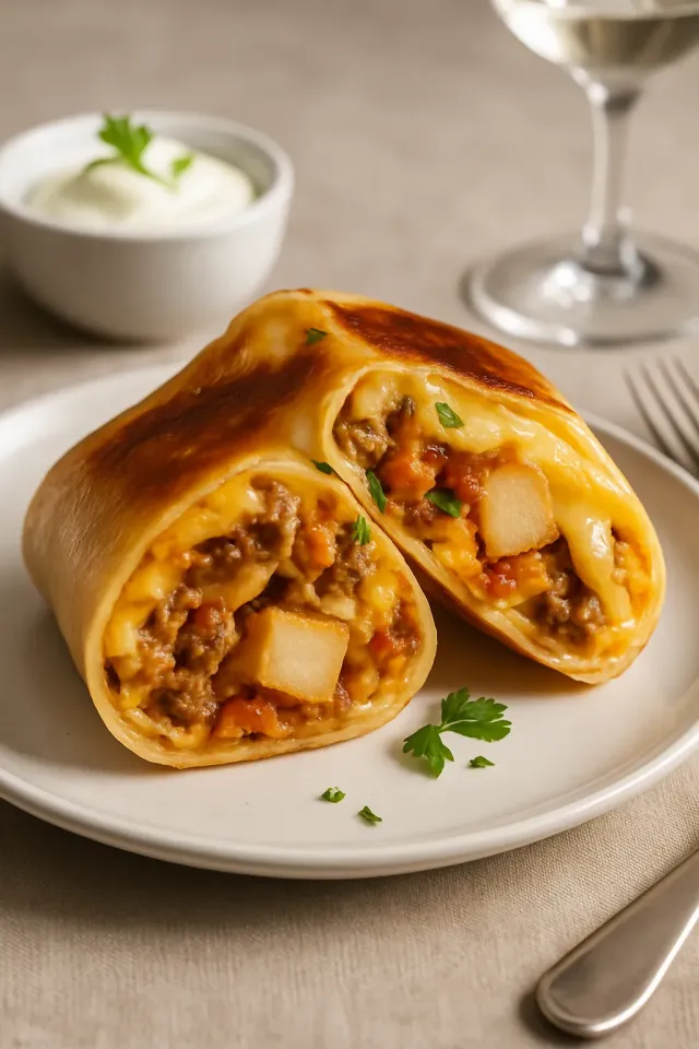 Burrito Sarapan Carne Asada