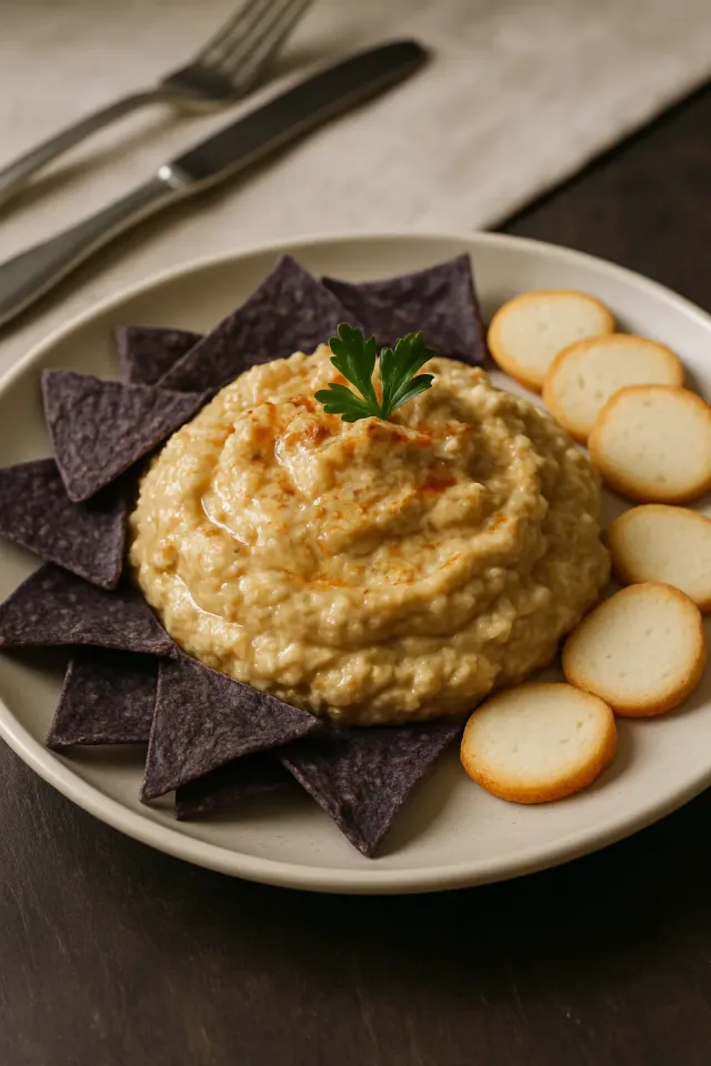Scharfes Dreifachpfeffer-Hummus