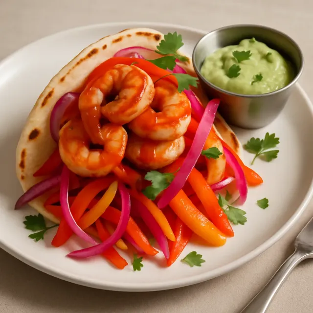 Fajitas aux Crevettes