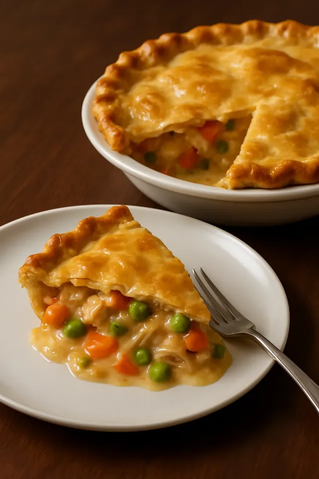 Bánh Pot Pie Gà Phô Mai