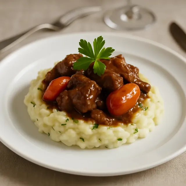 Bira ile Pişirilmiş Irish Stew ve Colcannon