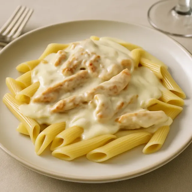 Macarrão com Queijo e Caranguejo