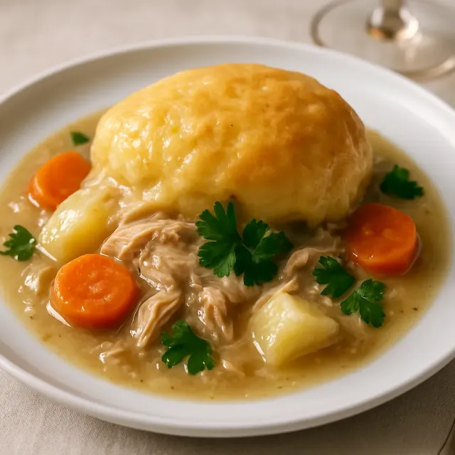Мамины курица с клецками (версия для медленноварки)