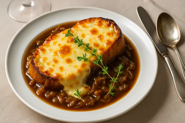 La Soupe à l'Oignon Française Ultime au Ribeye