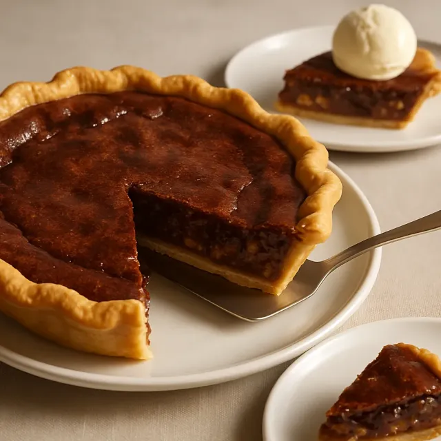 Pai Pecan dan Cokelat Espresso