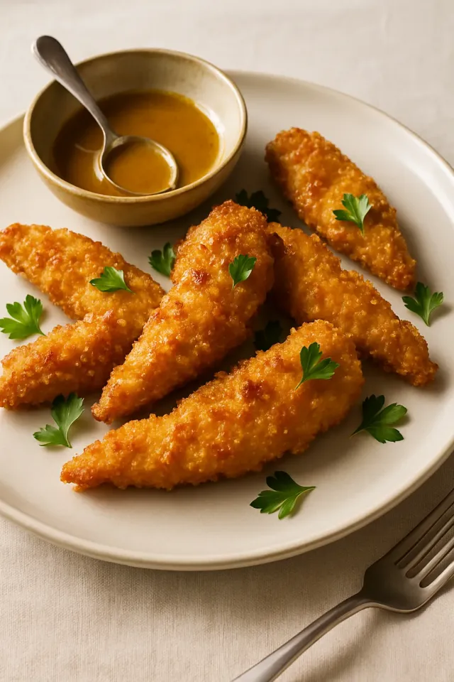 Tiras de Frango na Fritadeira a Ar