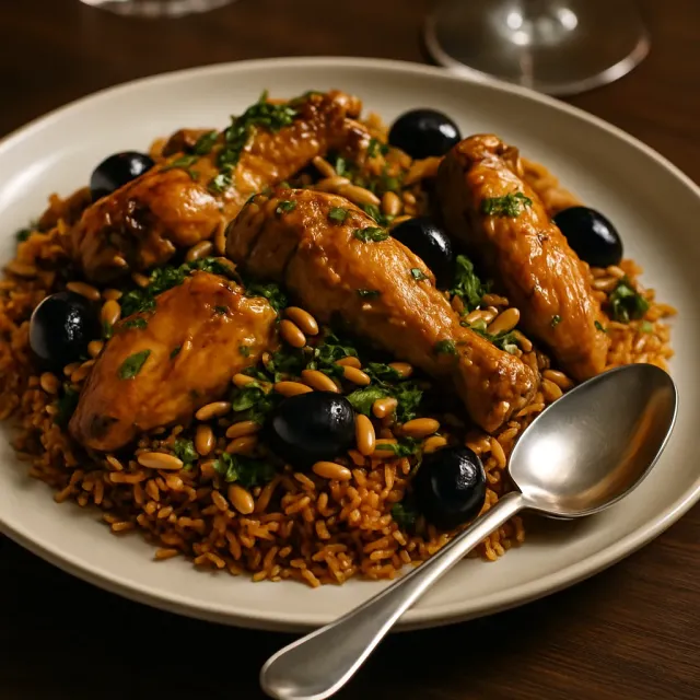Al Kabsa (Arroz y Pollo Tradicional Saudí)