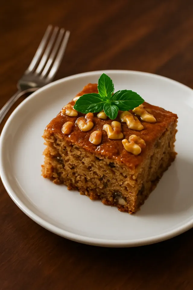 Торт из кабачков, грецких орехов и моркови