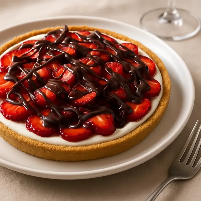 Chocolate-Covered Strawberry Pie