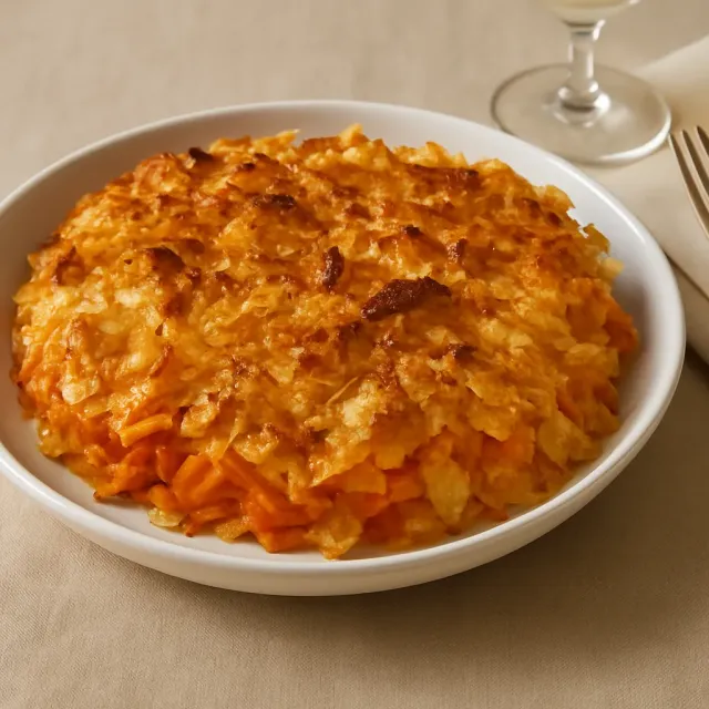 Bánh Casserole Gà Giòn với Sốt Mayonnaise