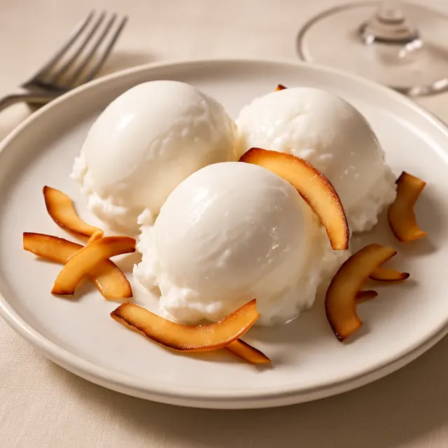 Kokosmilch-Eis