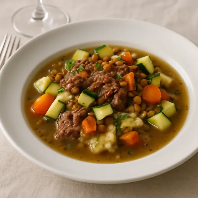 Mediterranean Lamb and Lentil Stew