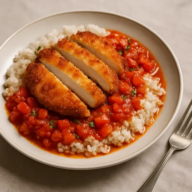 Chicken Cacciatore Rice Bowl