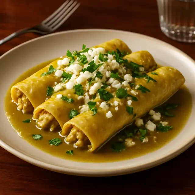 Authentic Enchiladas Verdes