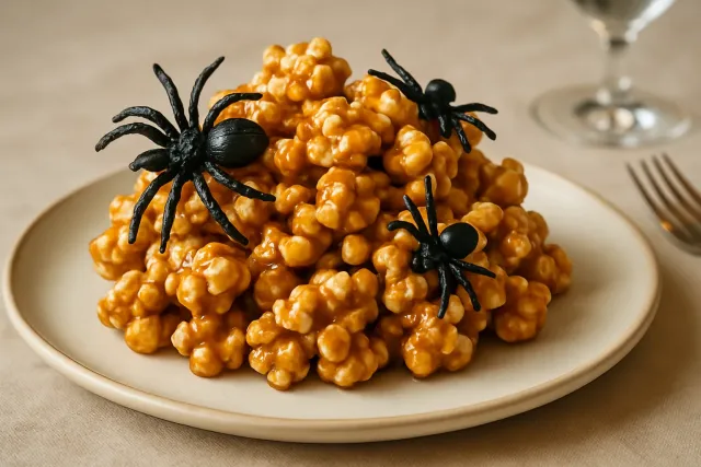 Popcorn au Caramel Croquant Cuit au Four