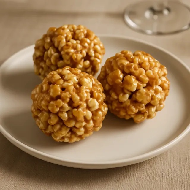 Boules de Popcorn au Mélasse et Guimauve de Papy