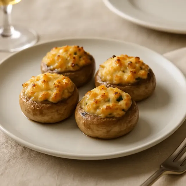 Champignons farcis aux crevettes incroyables