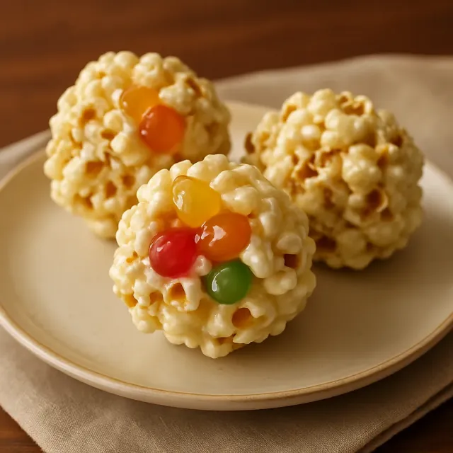 Bolas de Pipoca com Marshmallow