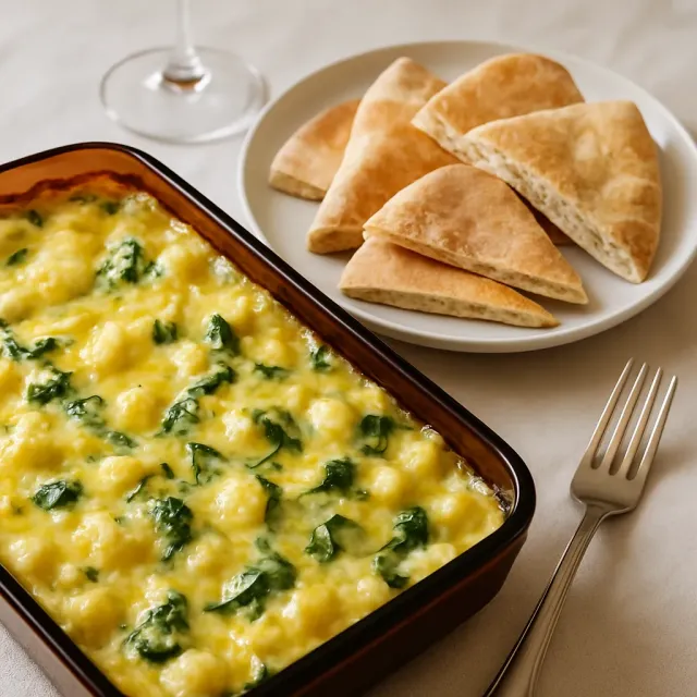 Delicioso Dip de Espinacas y Alcachofas