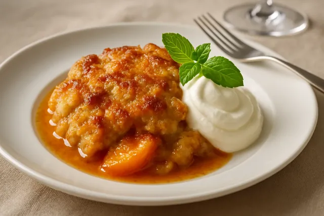 Melhor Crumble de Pêssego de Todos os Tempos