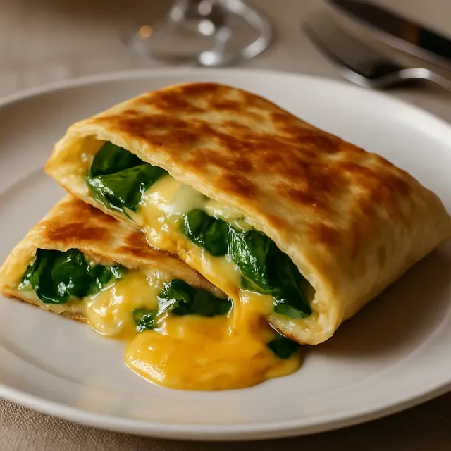 菠菜全麦玉米饼卷