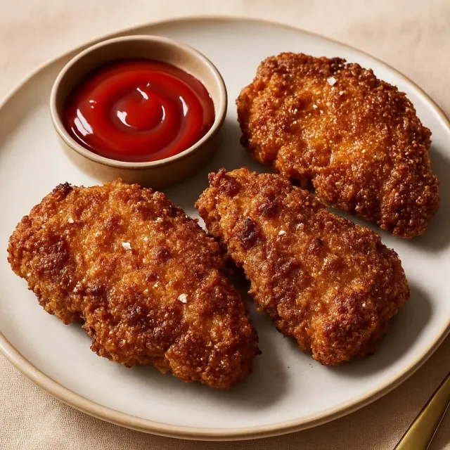 Air-Fried Breaded Chicken Thighs