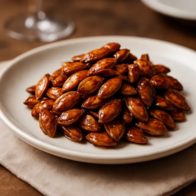 Graines de citrouille grillées au sucre et aux épices