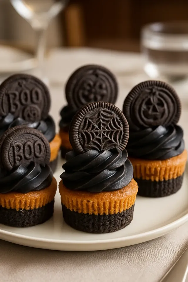 Pumpkin Oreo Cupcakes