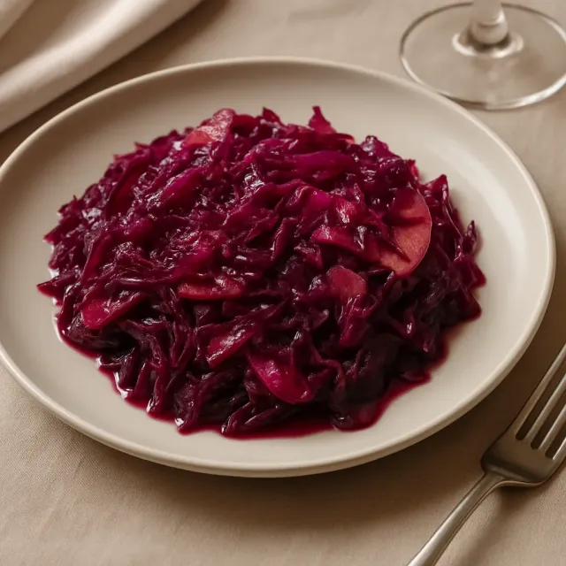 Rotkrautsalat mit Äpfeln